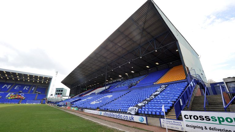 Tranmere Rovers' game with Stevenage has fallen foul of Storm Arwen