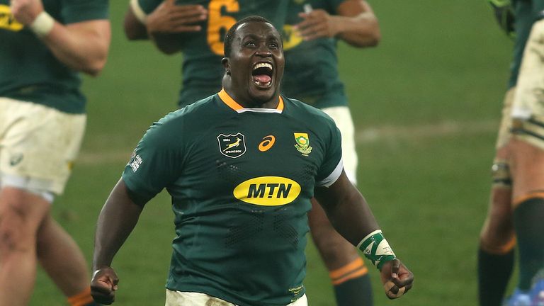 Trevor Nyakane is part of an powerful Springbok starting front row                                   