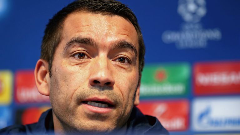 Rangers manager Giovanni van Bronckhorst (PA)