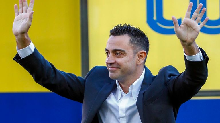 Xavi at unveiling as Barcelona head coach: I come prepared - we have to win  everything | Football News | Sky Sports