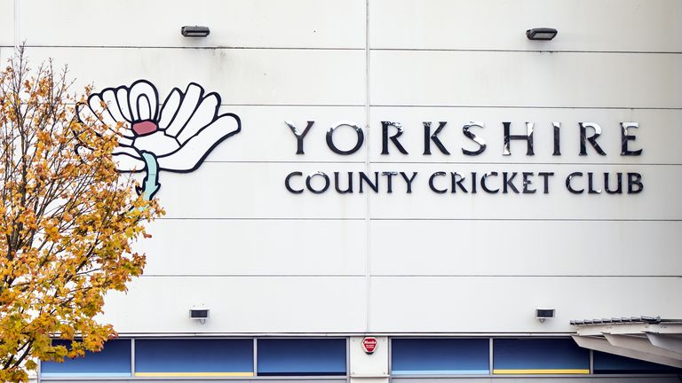 PA - Yorkshire County Cricket Club sign