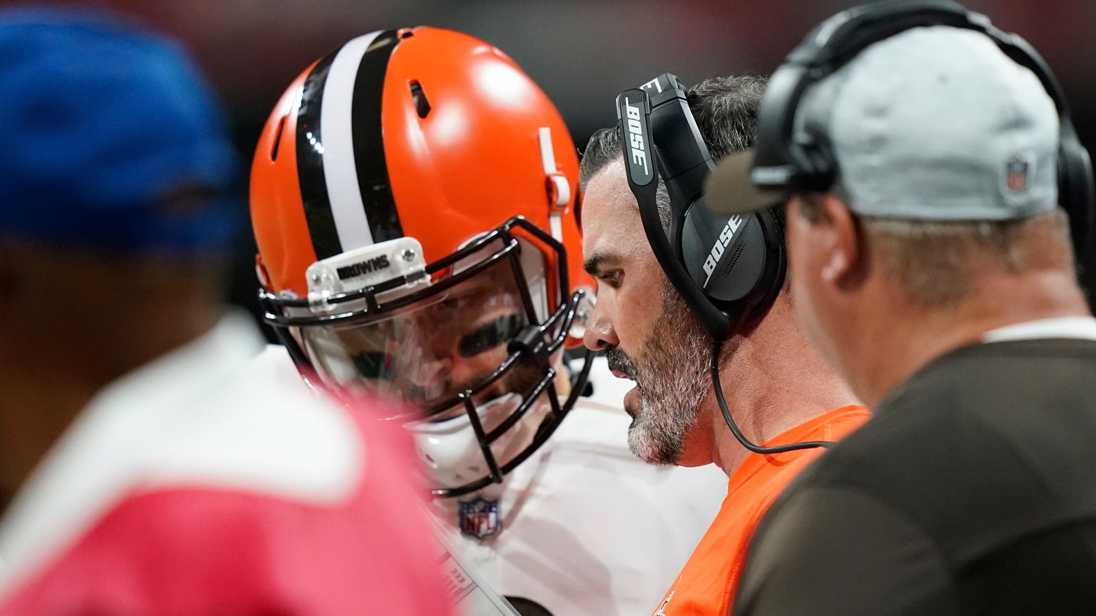 Cleveland Browns Head Coach Kevin Stefanski And Quarterback Baker ...