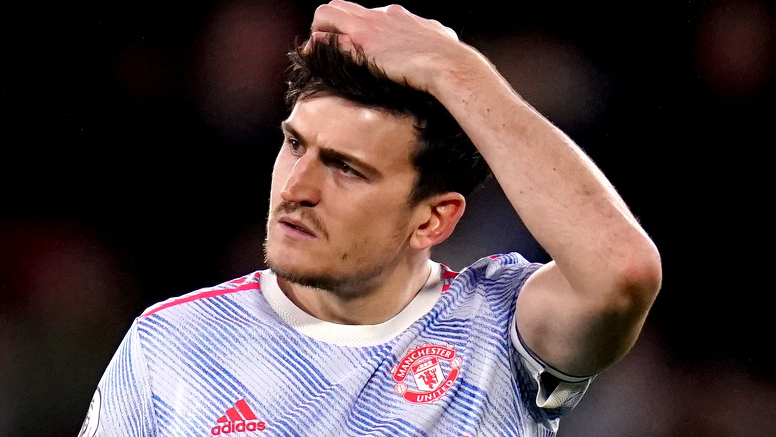 Harry Maguire on bench for Manchester United vs Brentford