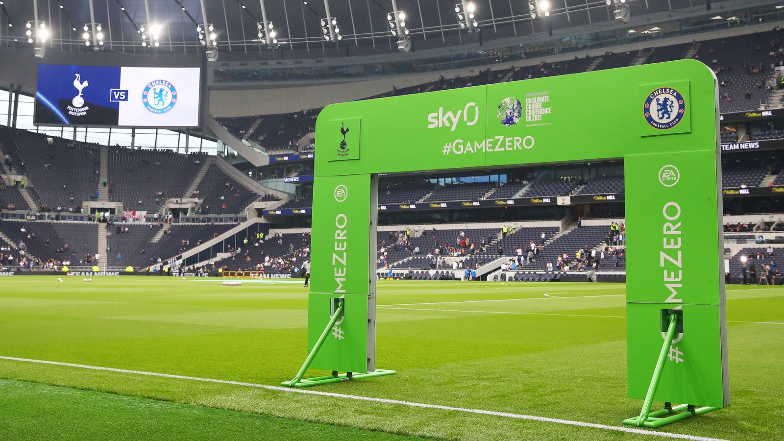 Game Zero: Tottenham 0-3 Chelsea achieves net-zero carbon emissions, according to Sky study