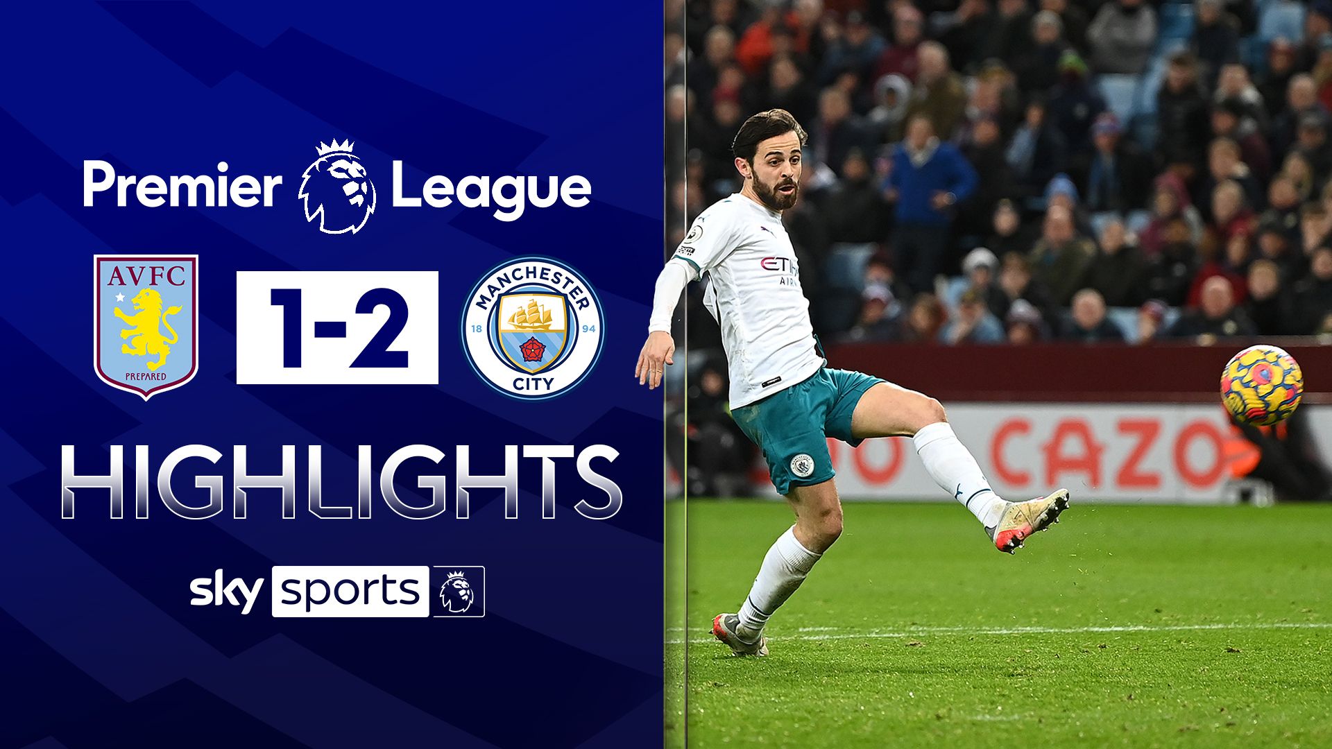 Silva scores stunner as City hold off Villa