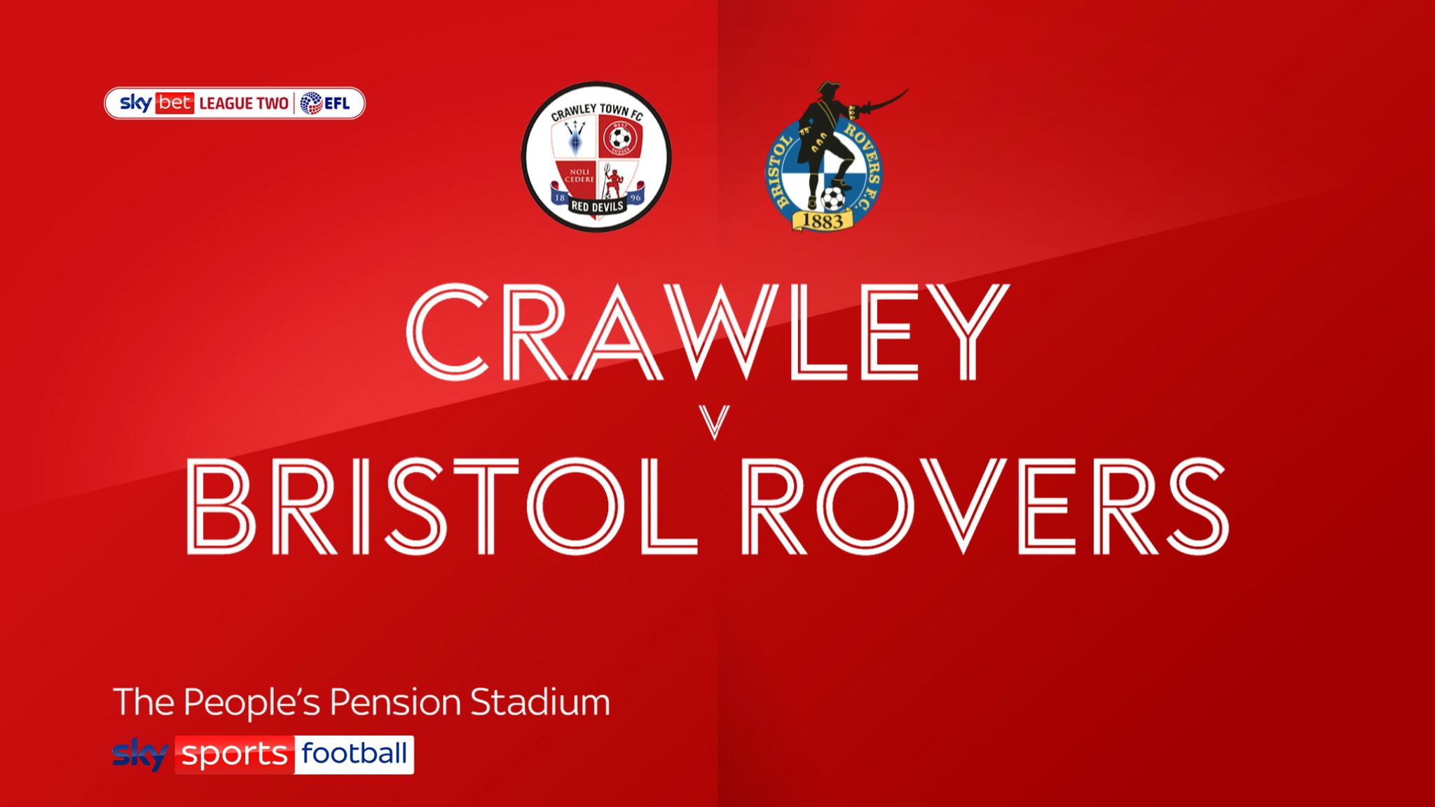 Highlights of the Sky Bet League Two match between Crawley Town and Bristol  Rovers.