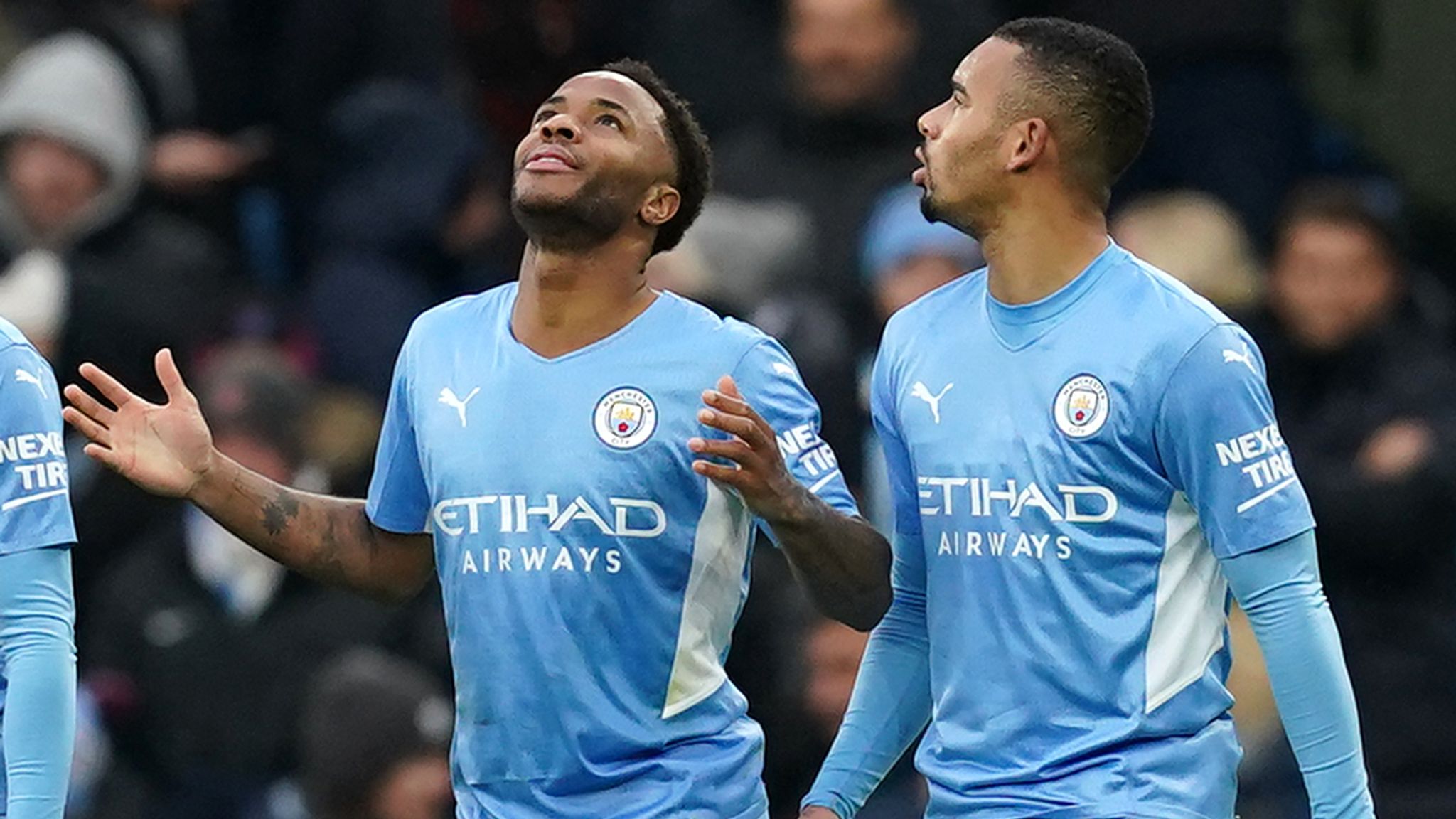 Man City 1-0 Wolves Raheem Sterling joins Premier League 100 club after Raul Jimenezs needless red card Football News Sky Sports