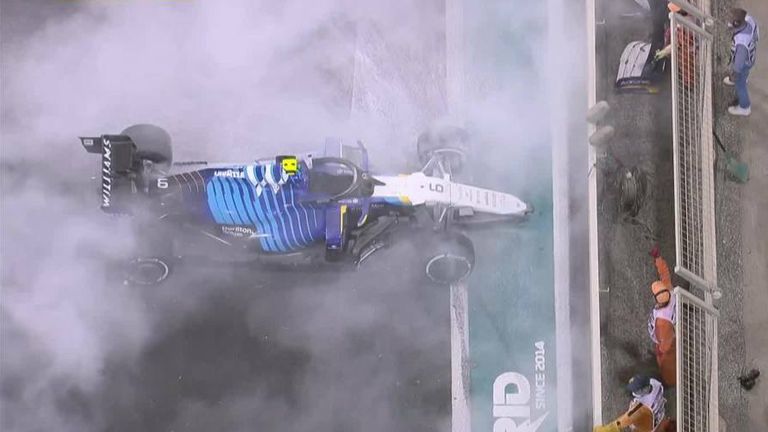 After Williams announced Nicholas Latifi is to leave the team, take a look at perhaps his most infamous moment in F1 - the crash in Abu Dhabi that led to the last lap world title drama between Max Verstappen and Lewis Hamilton