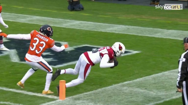 Kyler Murray and DeAndre Hopkins team up for a touchdown with the Arizona Cardinals in their first return game. 