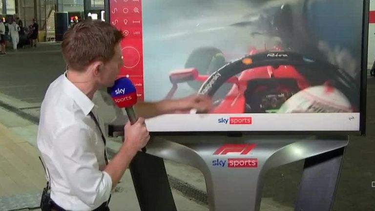 Anthony Davidson was at the SkyPad to analyse how Charles Leclerc crashed out of second practice ahead of the Saudi Arabia GP