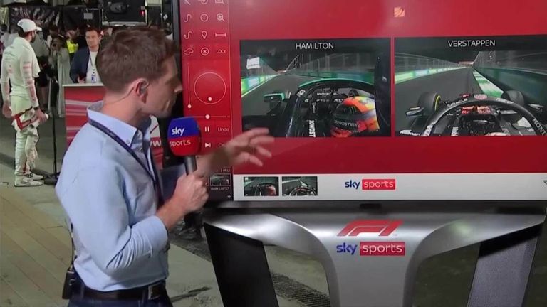 Sky F1's Anthony Davidson was at the SkyPad to analyse that collision between Max Verstappen and Lewis Hamilton in the Saudi Arabian GP.