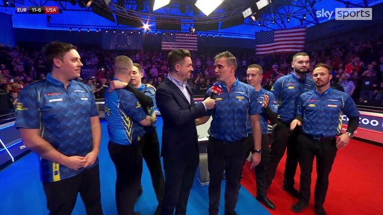 European skipper Alex Lely spoke to Sky Sports' Michael Bridges after his side sealed a brilliant comeback win over USA