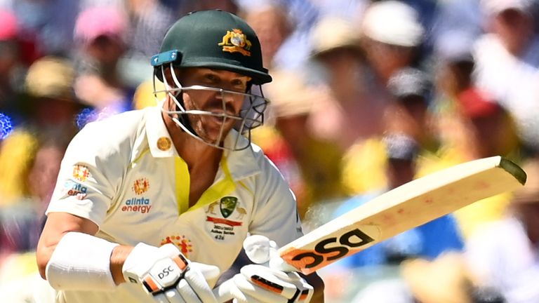 David Warner lost five points from the 25th test by 100