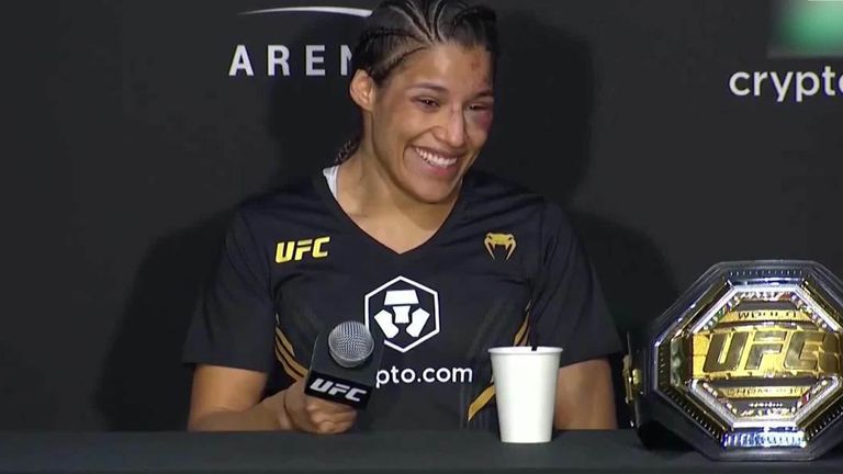 Juliana Pena&#39;s upset win over Women&#39;s Bantamweight champion Amanda Nunes at UFC 269.