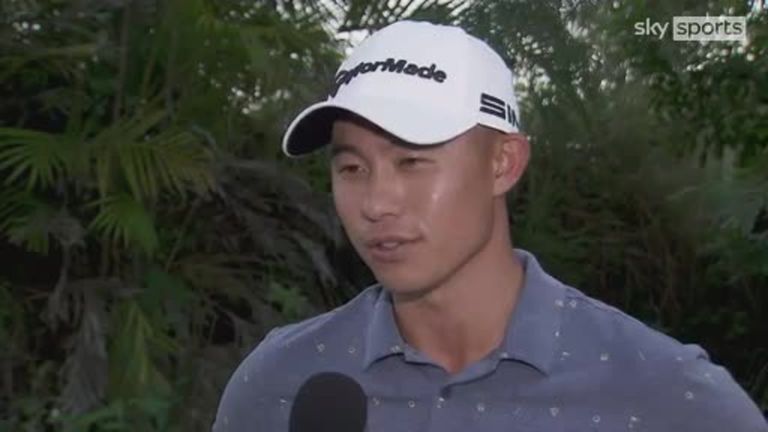 Collin Morikawa reflects on opening up a five-shot lead at the Hero World Challenge and discusses his strategy for the final round in the Bahamas. 