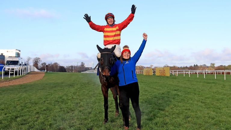 Klassical Dream and jockey Paul Townend celebrate 