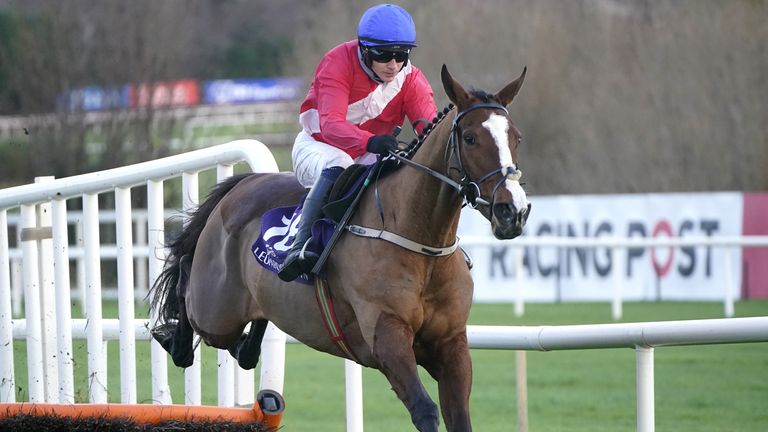 Sir Gerhard, ridden by Paul Townend, on his way to winning at Leopardstown