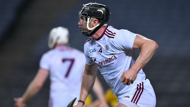31 October 2020; Aidan Harte of Galway during the Leinster GAA Hurling Senior Championship Semi-Final match between Galway and Wexford at Croke Park in Dublin. Photo by Ray McManus/Sportsfile