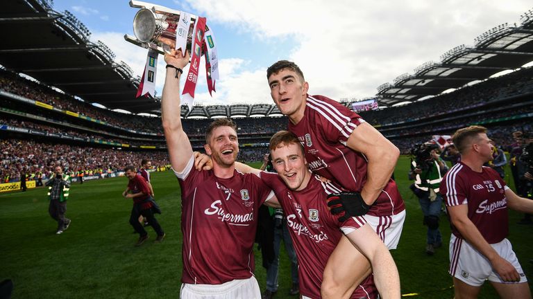 Harte celebrates with the Liam MacCarthy Cup in 2017