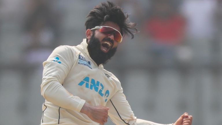 Ajaz Patel takes 10 wickets in an innings (Associated Press)