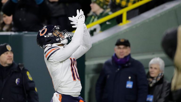 Chicago wide receiver Damiere Byrd proved too quick for Green Bay&#39;s defence as the Bears regained the lead in the first half.