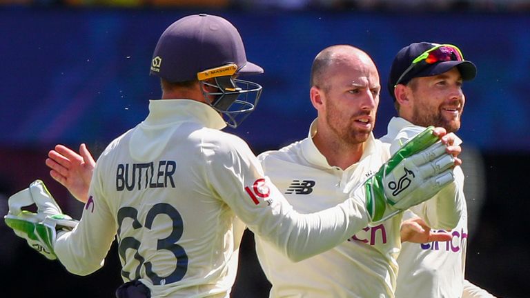 Jack Leach was mistaken for 102 in 13 overs in the first Ashes Test