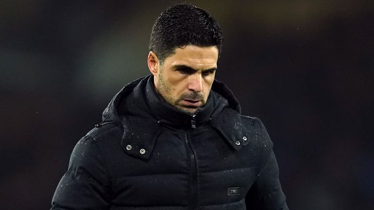 Mikel Arteta's Arsenal have lost the last two Premier League matches