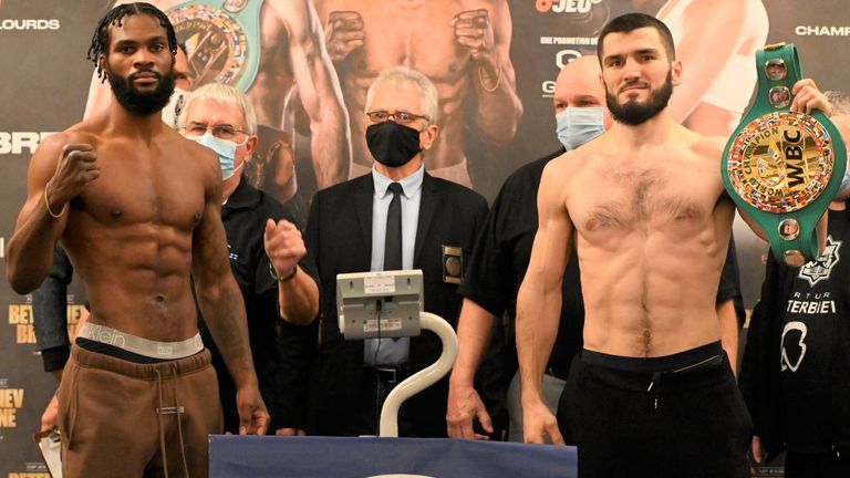Artur Beterbiev glared at Marcus Browne at their weigh-in amid talk about of a future conflict with Saul ‘Canelo’ Alvarez | Boxing Information