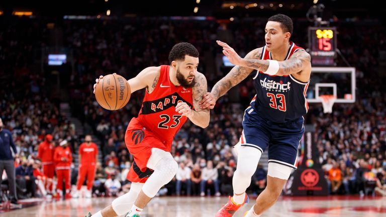 Fred VanVleet bamboozled the Washington defence as Toronto took an early lead.