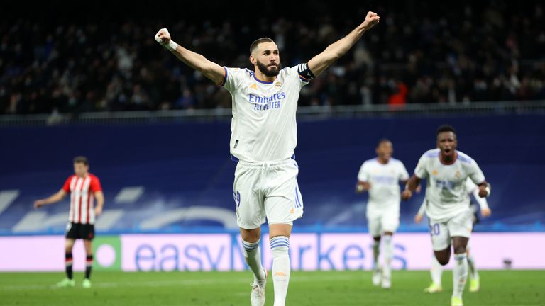 Karim Benzema fired Real Madrid to victory over Athletic Bilbao