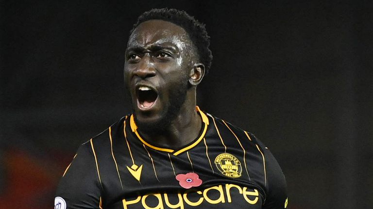 Mugabi's move to Motherwell saw him earn an international call up.