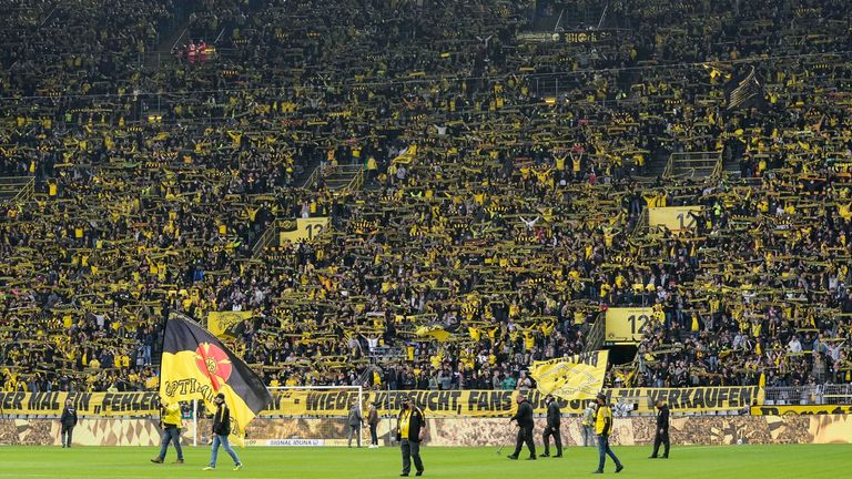 Borussia Dortmund's famous 'Yellow Wall' will be limited due to coronavirus restrictions