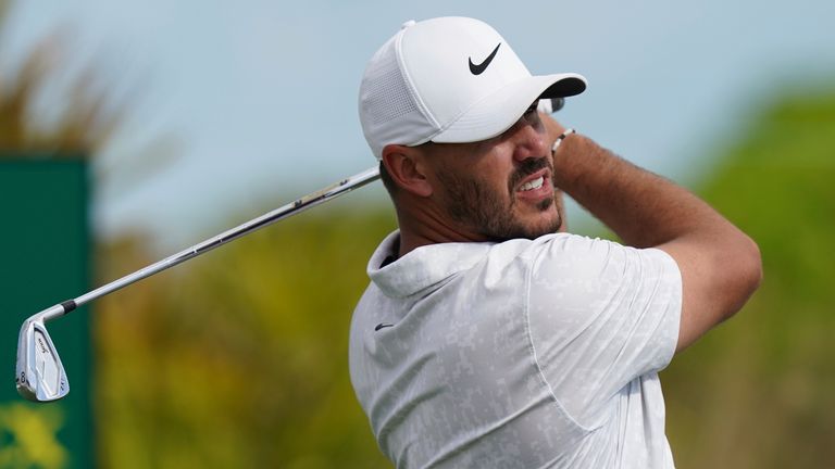 Brooks Koepka during the third round of the Hero World Challenge