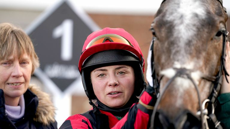 Frost was at Warwick on Thursday where she won on board Graystone for trainer Lucy Wadham.