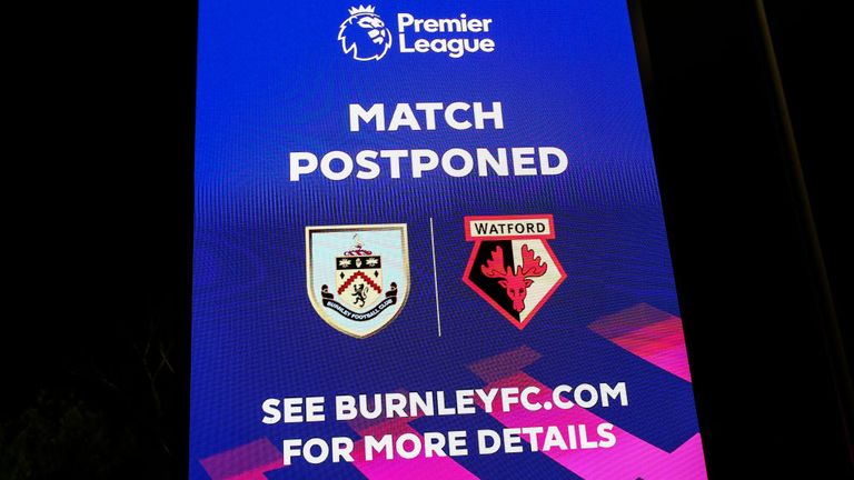 Burnley vs Watford postponed