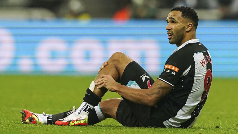 Callum Wilson was forced to resign with an injury against Man Utd