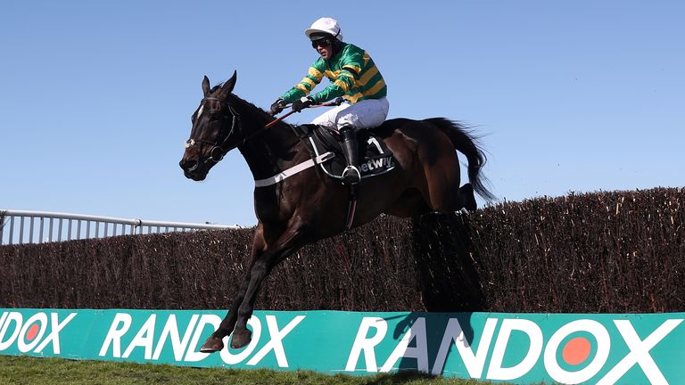 Chantry House and Nico de Boinville on their way to victory at Aintree in April