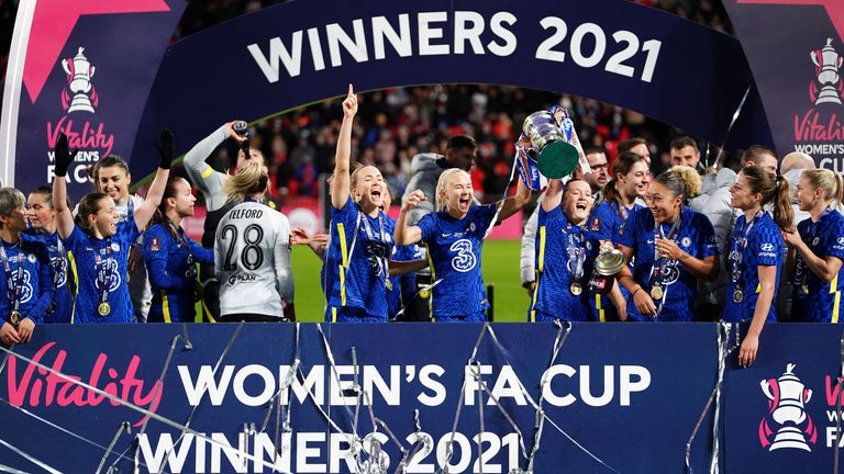 Chelsea lift the Women's FA Cup