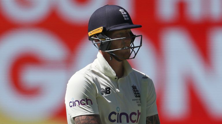 Ben Stokes was one of only two England batters to reach double figures in their second innings at Melbourne (Associated Press)