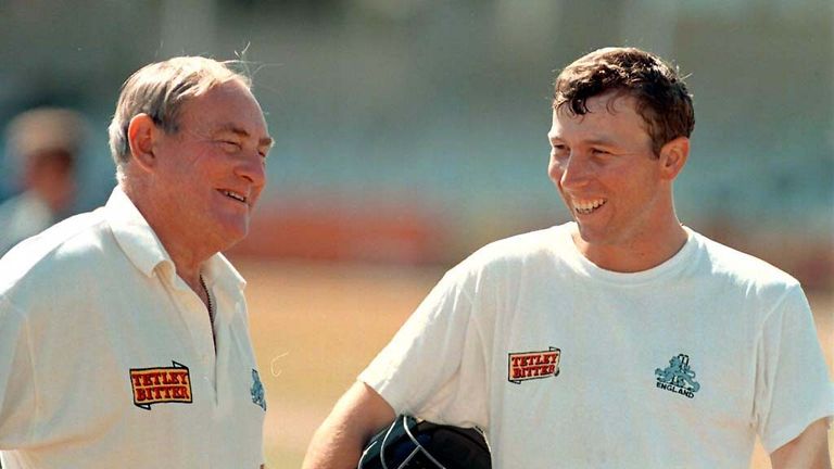 England coach Ray Illingworth (L) with captain Michael Atherton (PA Images)