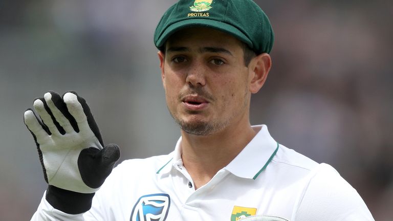 South Africa's Quinton de Kock during the Fourth Investec Test at Emirates Old Trafford, Manchester. PRESS ASSOCIATION Photo. Picture date: Friday August 4, 2017. See PA story CRICKET England.