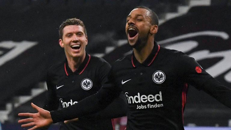 Eintracht Frankfurt came from behind to beat Bayer Leverkusen