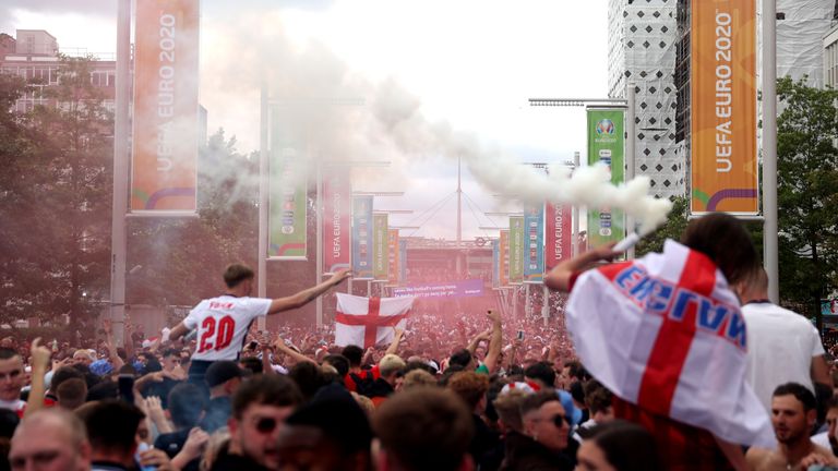 An independent report commissioned by the FA found that significant disorder took place outside Wembley on July 11