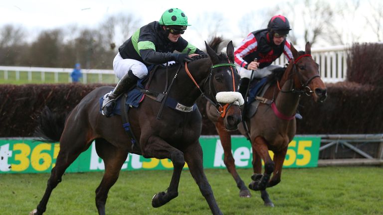 First Flow and David Bass stay on best of all to win the Peterborough Chase at Huntingdon
