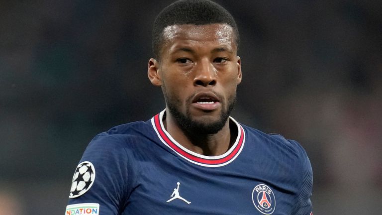 PSG midfielder Georginio Wijnaldum (AP)