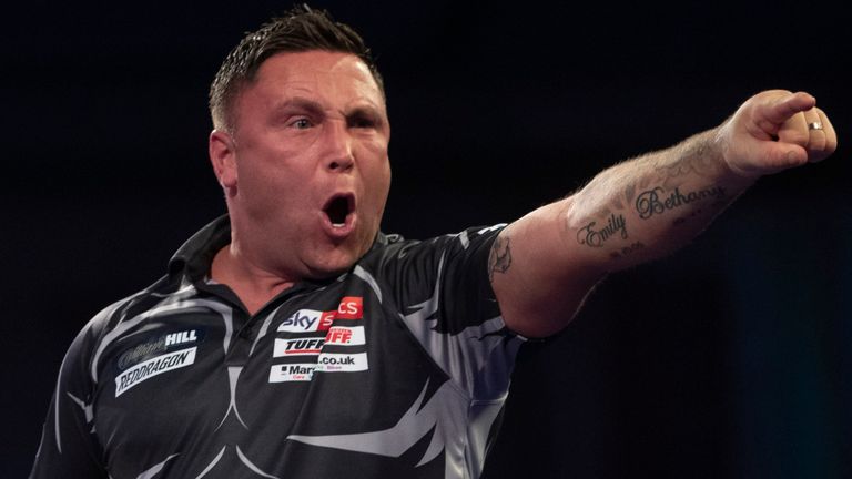 Gerwyn Price stayed on course to defend his World Darts Championship title after winning a sudden-death epic. Here's a look at the best of the action from the evening session...