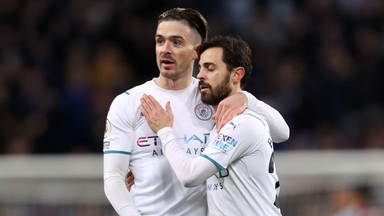 Jack Grealish and Bernardo Silva