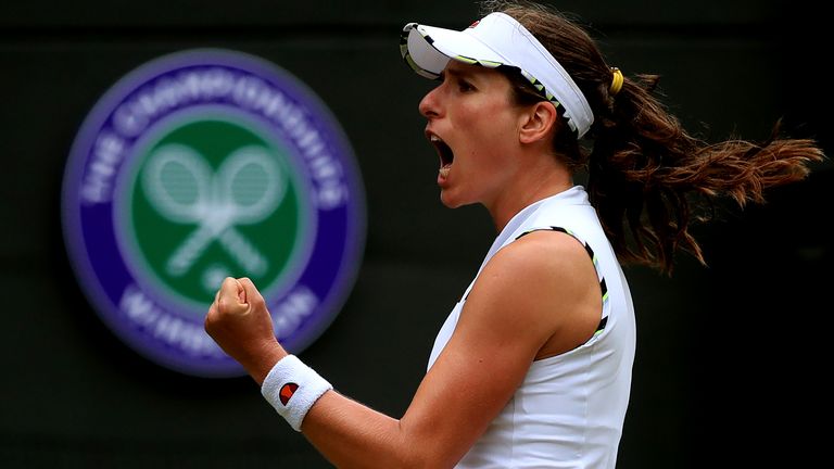 Konta's best performance at Wimbledon came in 2017 when she reached the semi-finals