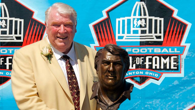 Madden was inducted into the Pro Football Hall of Fame in 2006