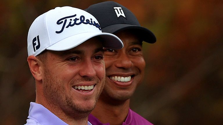 Justin Thomas and Tiger Woods are grouped together at the PNC Championship for the second year running 